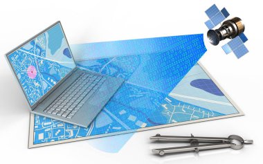 mavi harita gösterimi