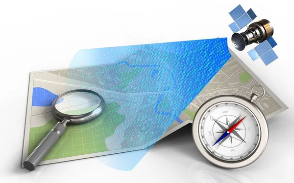  harita kağıt çizimde