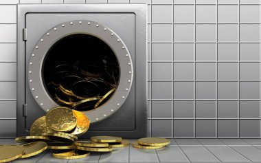 metal güvenli illüstrasyon