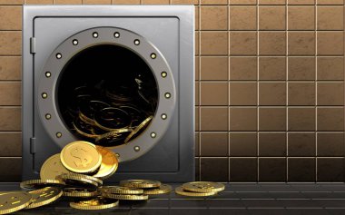 metal güvenli illüstrasyon