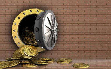  bitcoins arka plan üzerinde gösterimi