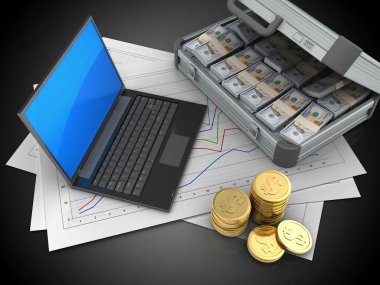 Illustration diyagram kağıtları