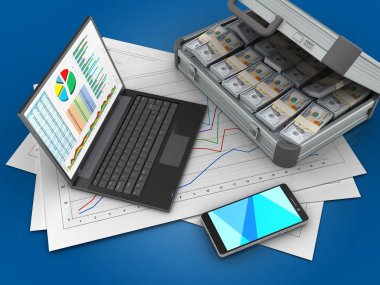 Illustration diyagram kağıtları