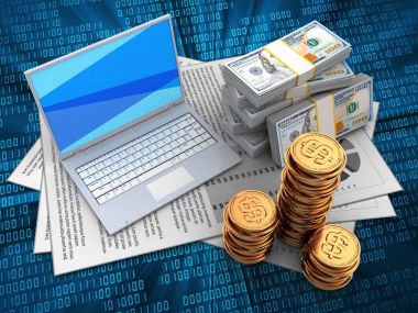  belgeleri arka plan üzerinde gösterimi