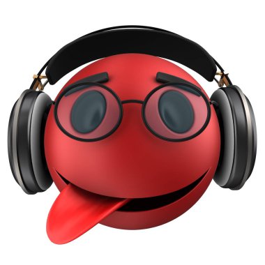  Kırmızı ifade gülümseme