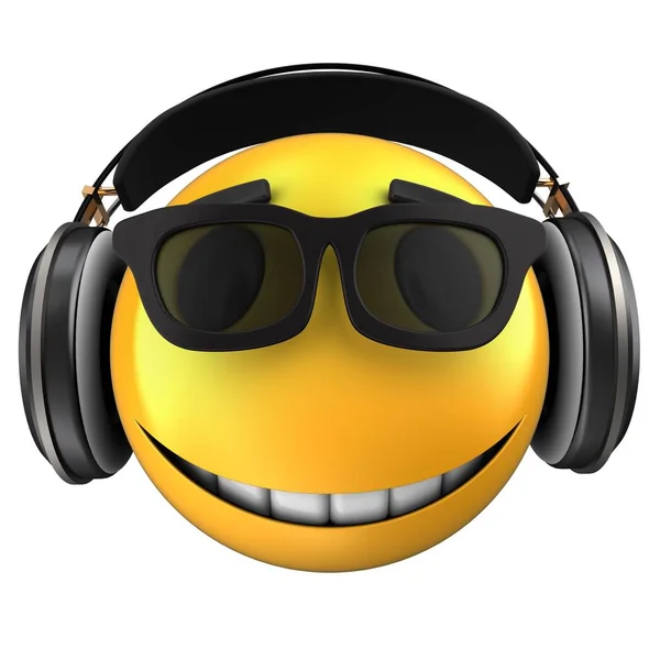 Yellow emoticon smile — Stock Photo, Image