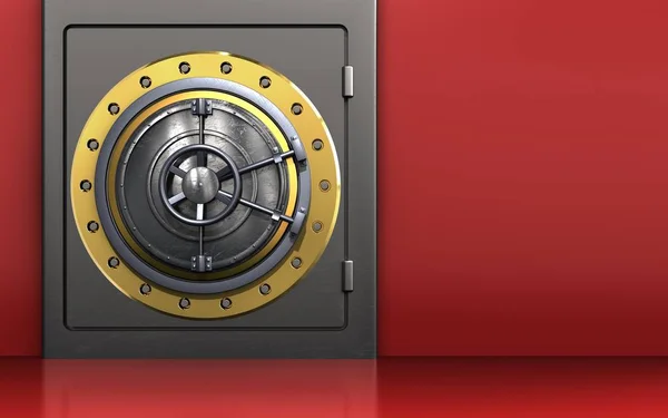 Illustration of metal safe — Stock Photo, Image