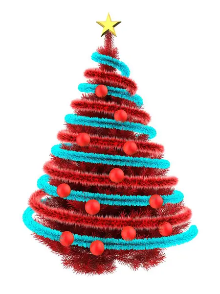 Kırmızı yılbaşı ağacı