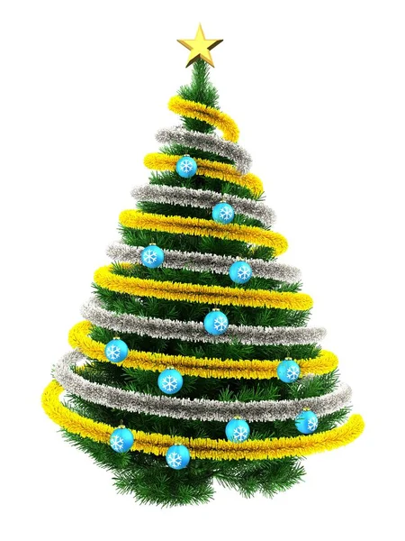 Green Christmas tree — Stock Photo, Image