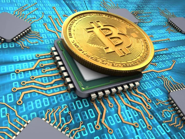 bitcoin arka plan üzerinde gösterimi