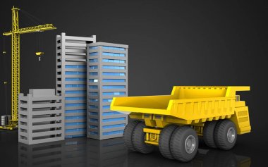 Şehir binalar inşaat