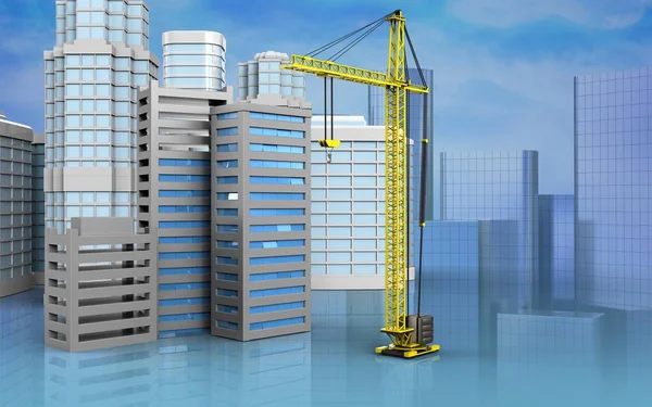 City buildings construction — Stock Photo, Image