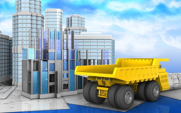 illüstrasyon inşaat ilerleme