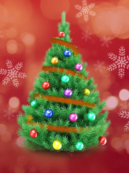 Illustration of Christmas tree — Stock Photo, Image