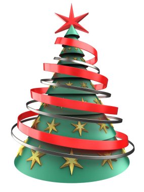 yeşil ve mavi xmas ağacı