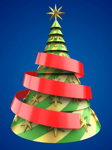 Abstrakter Weihnachtsbaum — Stockfoto