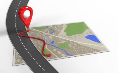 harita yolu ile gösterimi 