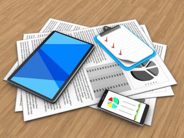 belgeler ve tablet bilgisayar