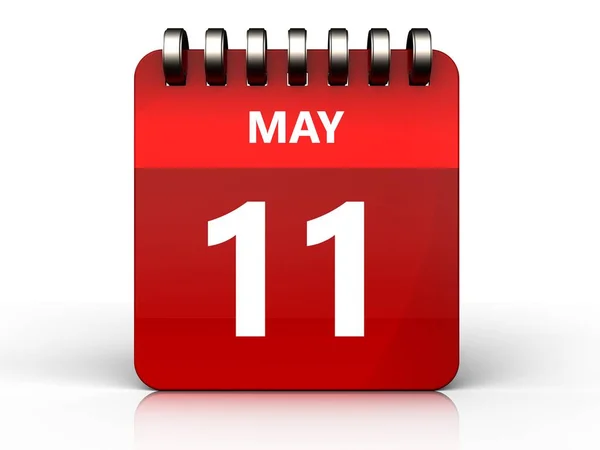 Ilustracja kalendarz maj 11 — Zdjęcie stockowe