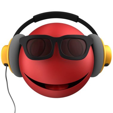  Kırmızı ifade gülümseme