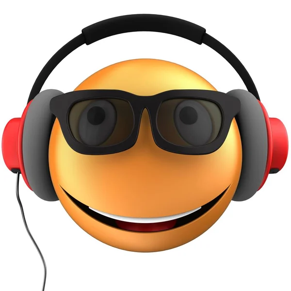 Orange emoticon smile — Stock Photo, Image