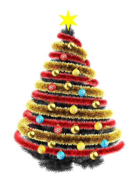 Grijze kerstboom — Stockfoto