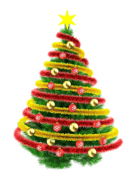 Yeşil Noel ağacı — Stok fotoğraf