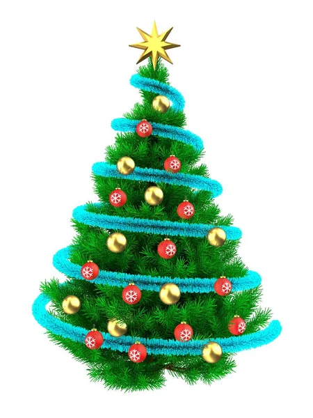 Groene kerstboom — Stockfoto