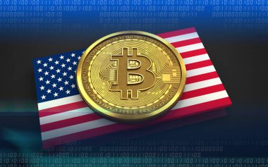 bitcoin arka plan üzerinde gösterimi