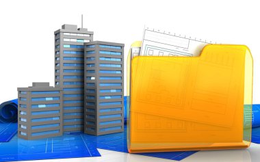 Şehir binaları gösteren resim