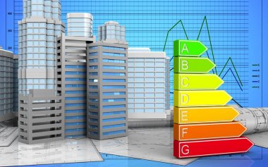 Şehir binalar inşaat