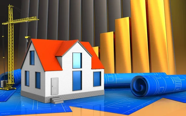 Illustration of generic house — Stock Photo, Image