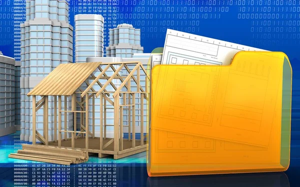 çerçeve ev çizimi