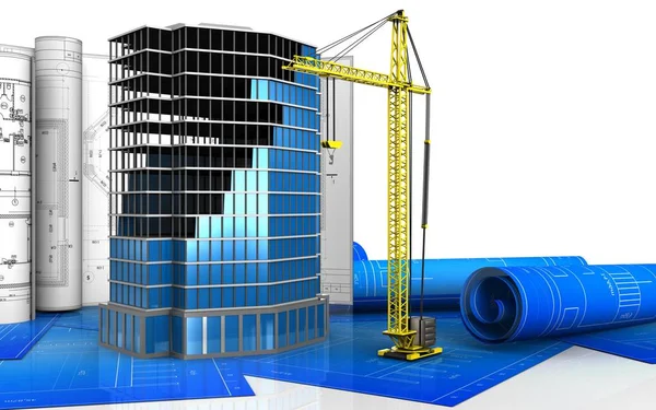 Office building construction — Stock Photo, Image