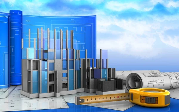 illüstrasyon inşaat ilerleme