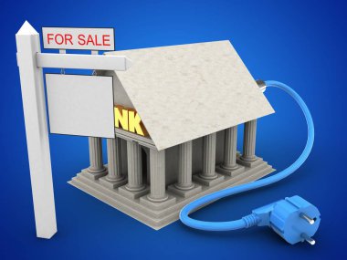 Mavi arka plan banka