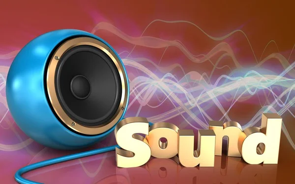 Illustration of  sound speaker — Stock Photo, Image