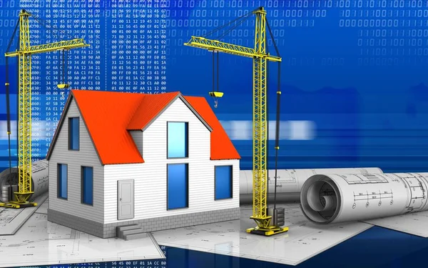 Illustration of generic house — Stock Photo, Image