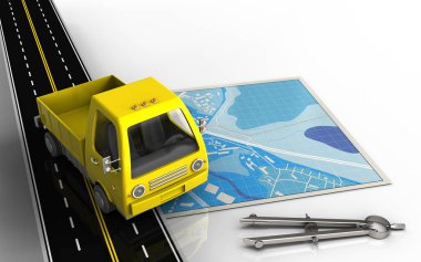 mavi harita gösterimi