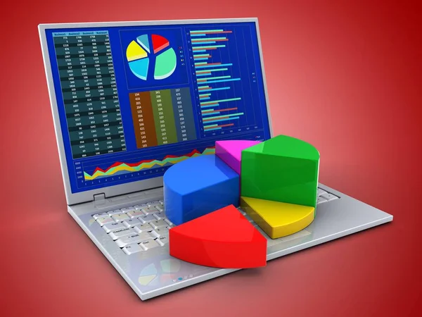 dizüstü bilgisayar arka plan üzerinde gösterimi