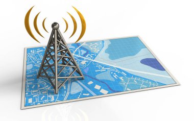 mavi harita gösterimi