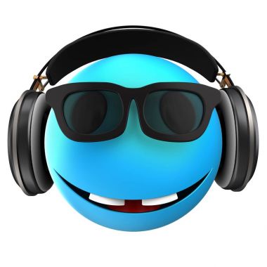 Mavi ifade gülümseme