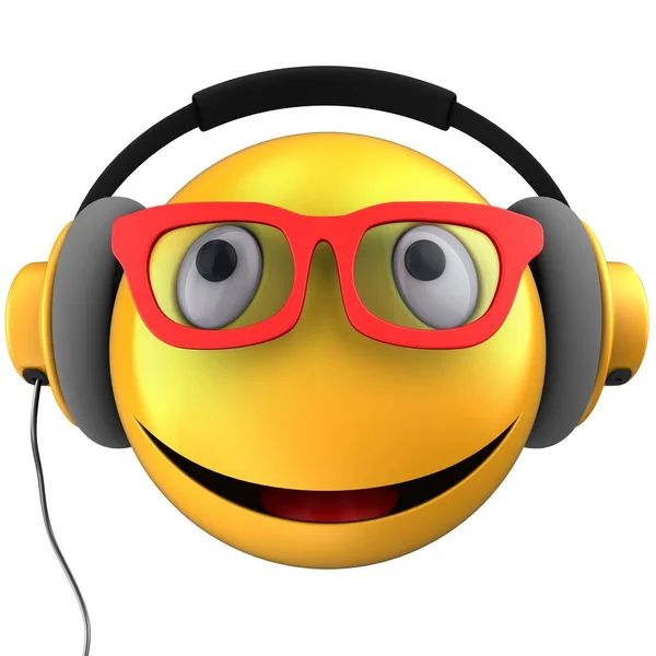 Yellow emoticon smile — Stock Photo, Image