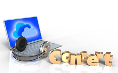 dizüstü bilgisayar arka plan üzerinde gösterimi 