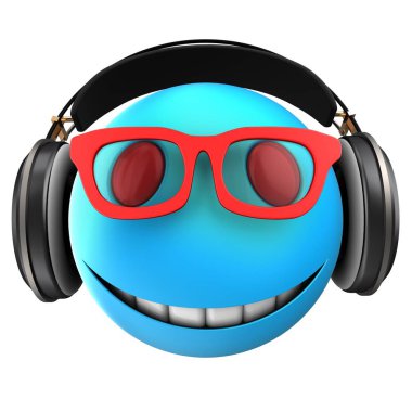 Mavi ifade gülümseme