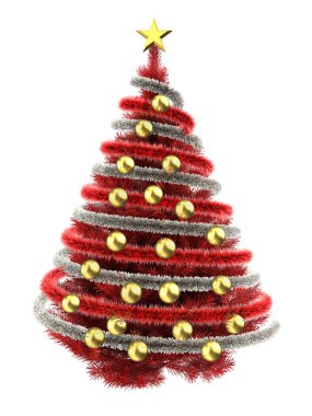  Kırmızı yılbaşı ağacı