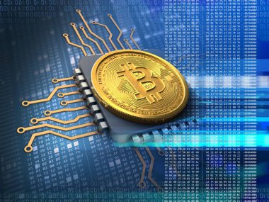 bitcoin arka plan üzerinde gösterimi 