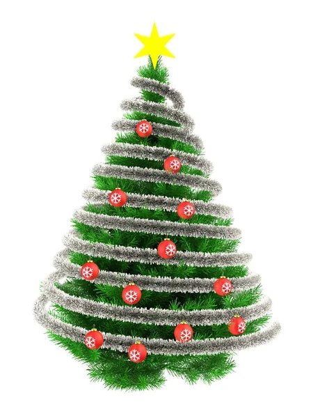 Groene kerstboom — Stockfoto