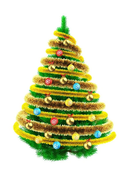 Green Christmas tree — Stock Photo, Image