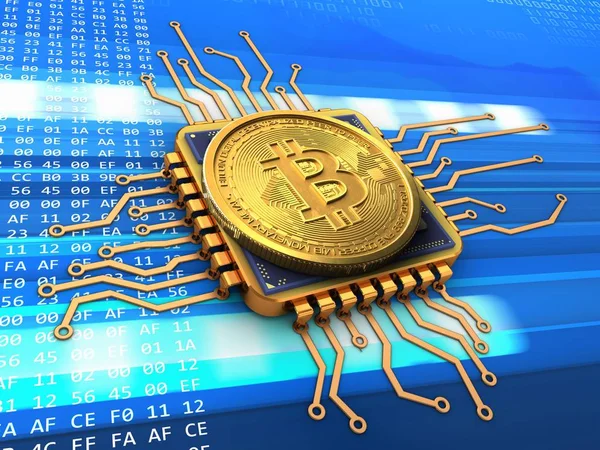 bitcoin arka plan üzerinde gösterimi 